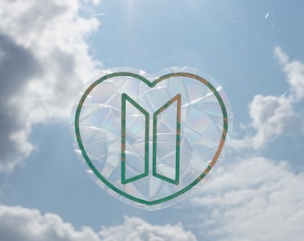 BTS Suncatcher | K-POP Suncatcher | Window Sticker | Sticker | Rainbows | Holographic | Suncatcher for Window | Rainbow Suncatcher