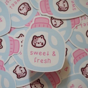 Sweet & Fresh Soft Matte Vinyl Die-Cut Sticker | Asian Snacks | Laptop, Water Bottle, Notebook Sticker Gift | 2.001 in x 1.535 in