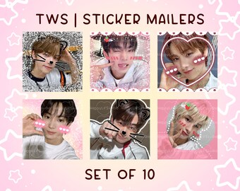 TWS | Kpop Mail Stickers | Happy Mail Stickers | Kpop Stickers | Kpop Trading Stickers | TWS Stickers | Set of 10