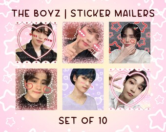 THE BOYZ | Kpop Mail Stickers | Happy Mail Stickers | Kpop Stickers | Kpop Trading Stickers | THEBOYZ Stickers | Set of 10