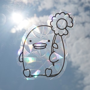 Mango Suncatcher | Duck Suncatcher | Window Sticker | Sticker | Rainbows | Holographic | Suncatcher for Window | Rainbow Suncatcher