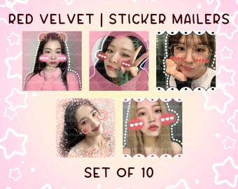 RED VELVET | Kpop Mail Stickers | Happy Mail Stickers | Kpop Stickers | Kpop Trading Stickers | REDVELVET Stickers | Set of 10