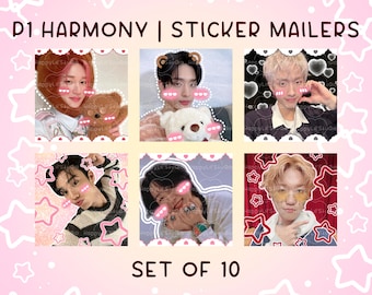 P1 HARMONY | Kpop Mail Stickers | Happy Mail Stickers | Kpop Stickers | Kpop Trading Stickers | P1HARMONY Stickers | Set of 10