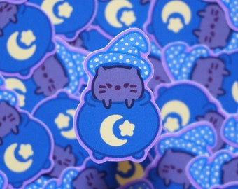 Witch Eclair | SpookyLil' Friends Soft Matte Vinyl Die-Cut Sticker | Halloween Stickers | 1.509 in x 1 in