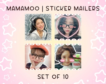 MAMAMOO | Kpop Mail Stickers | Happy Mail Stickers | Kpop Stickers | Kpop Trading Stickers | MAMAMOO Stickers | Set of 10