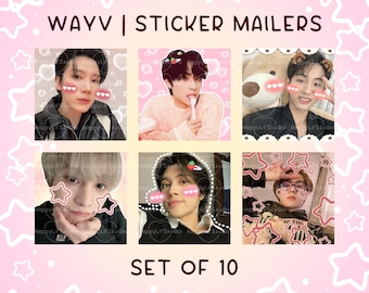 WAYV | Kpop Mail Stickers | Happy Mail Stickers | Kpop Stickers | Kpop Trading Stickers | WAYV Stickers | Set of 10