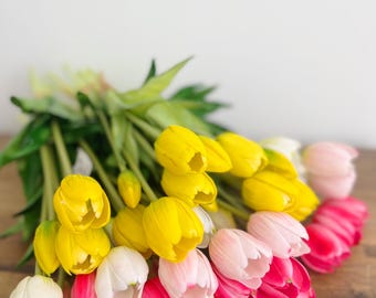 Beautiful Artificial Tulips / Flowers Fake / Flowers Latex Tulips Real Touch