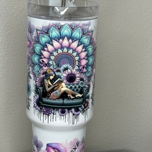 smutty book lover tumbler, custom tumbler, in my smut era, book lover cup, 40oz handled tumbler, book lover cup