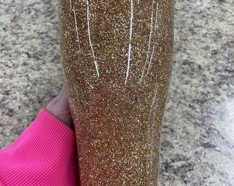 Gold Glitter 30oz tumbler, modern curve tumbler, insulated tumbler