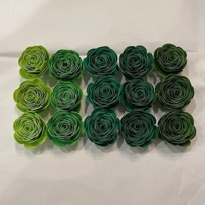 Green Paper Roses- Green Paper Flowers