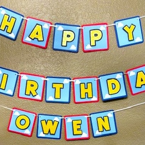 Happy Birthday Banner - Toy Story Birthday Banner