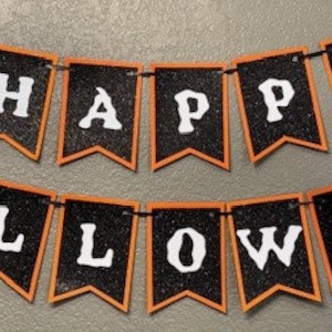Happy Halloween Banner - Halloween Party Decor - Halloween Party Sign