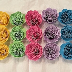 Pastel Paper Roses - Pastel Paper Flowers