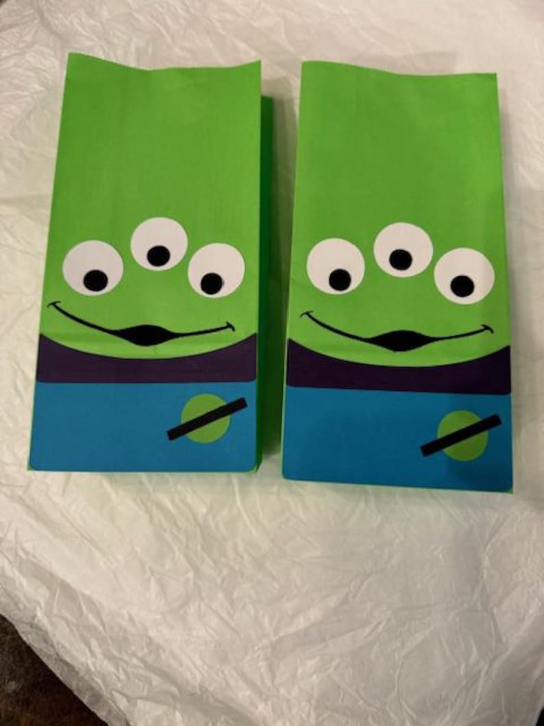 Toy Story Inspired Goodie Bag - Alien Gift Bag - Party Favor - Etsy