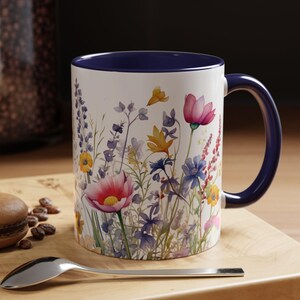 Wildflower Coffee Mug,floral Coffee Mug,wildflower Mug Gift,botanical ...
