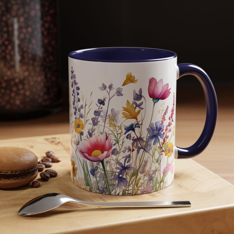 Wildflower Coffee Mug,floral Coffee Mug,wildflower Mug Gift,botanical ...