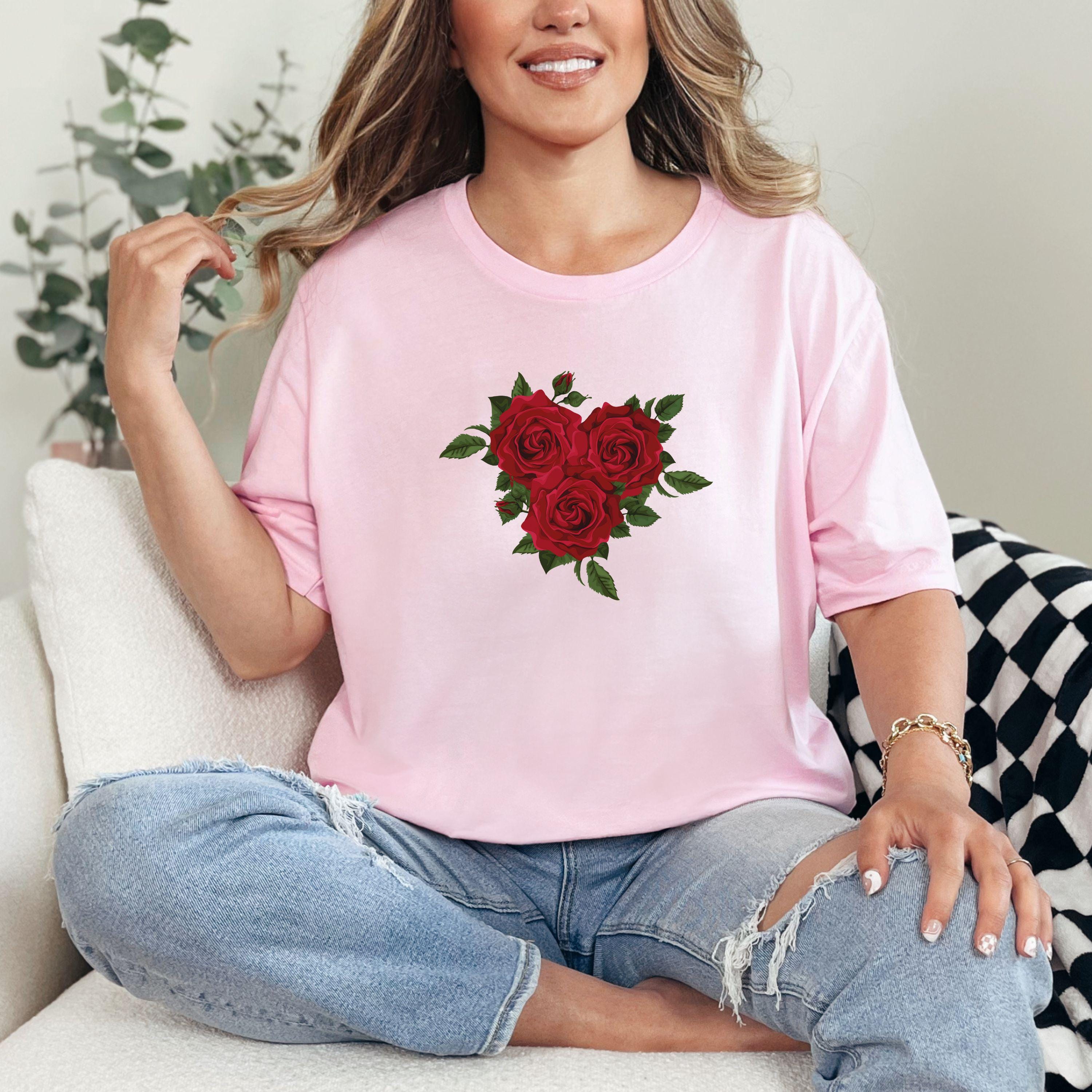 treat ürself Rose accent shirt blouse treatürself Rose accent shirt blouse Rose accent shirt