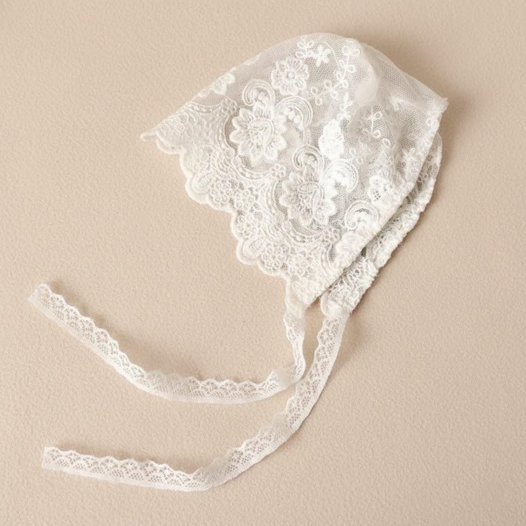 Baptization Hat Lace Christening Bonnet: Lace Baby Baptism Hat - Etsy