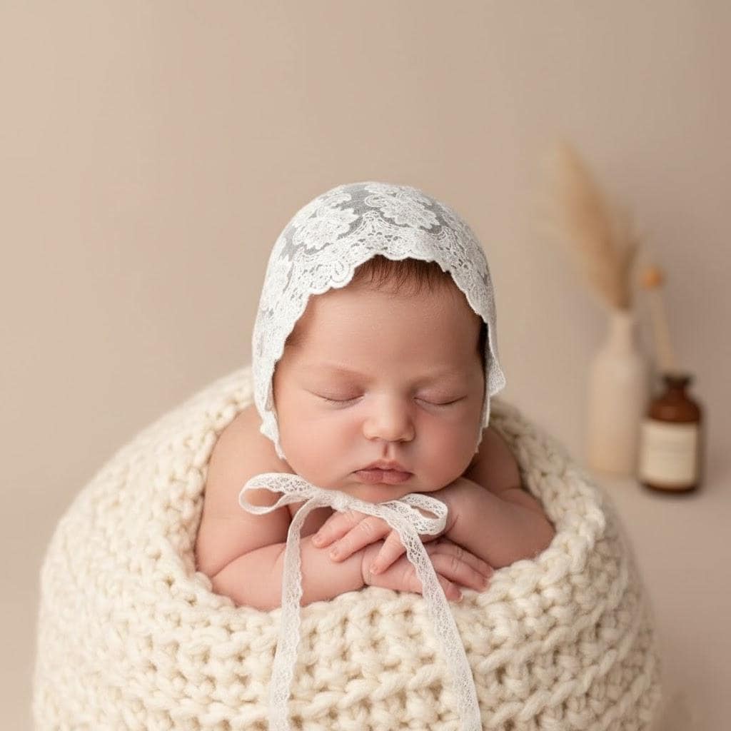 Baptization Hat Lace Christening Bonnet: Lace Baby Baptism Hat - Etsy