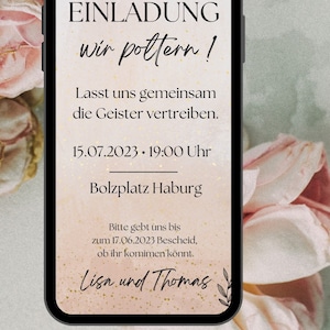 Digital Invitation Polterabend