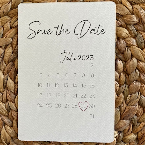 Save the Date Postkarte