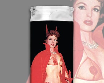 8" Devil Girl Pinup Candle