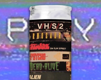 8" VHS Candle