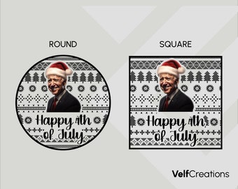 Funny President Biden Christmas Design | SVG | xTool Creative Space File