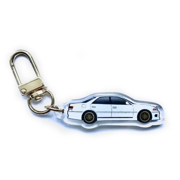 JDM Toyota Mark II Keychain (White)