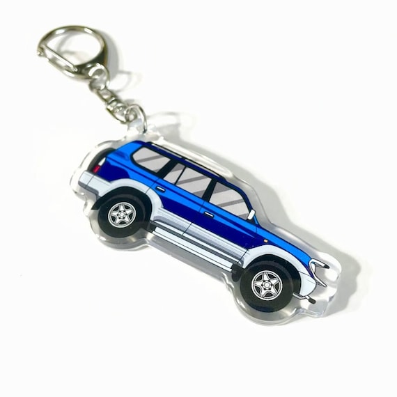 JDM Toyota Land Cruiser Prado Keychain (blue) - Etsy