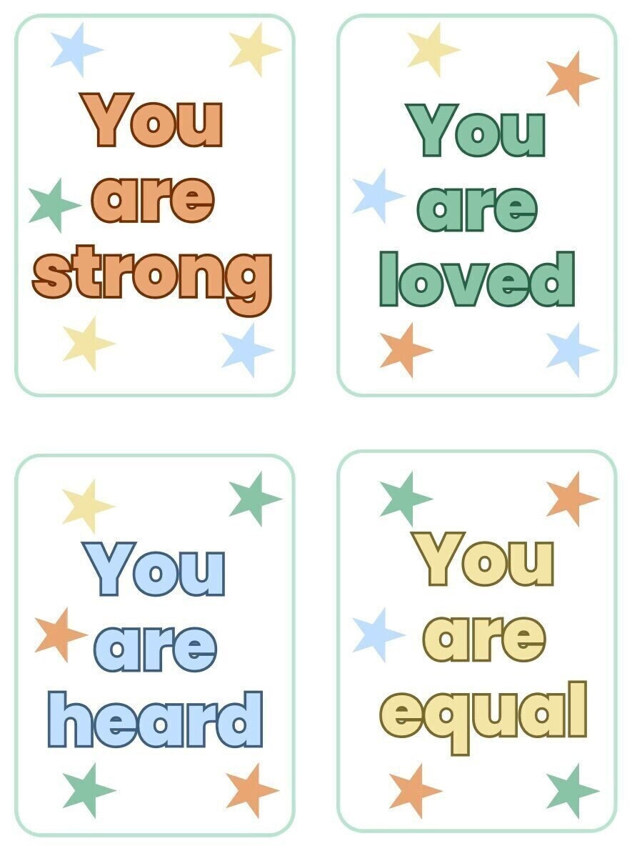 Classroom Labels: Affirmation Display Cards - Etsy