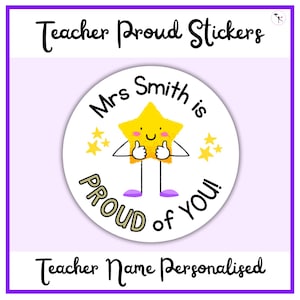 Teacher Reward Stickers for Student Motivation and Praise