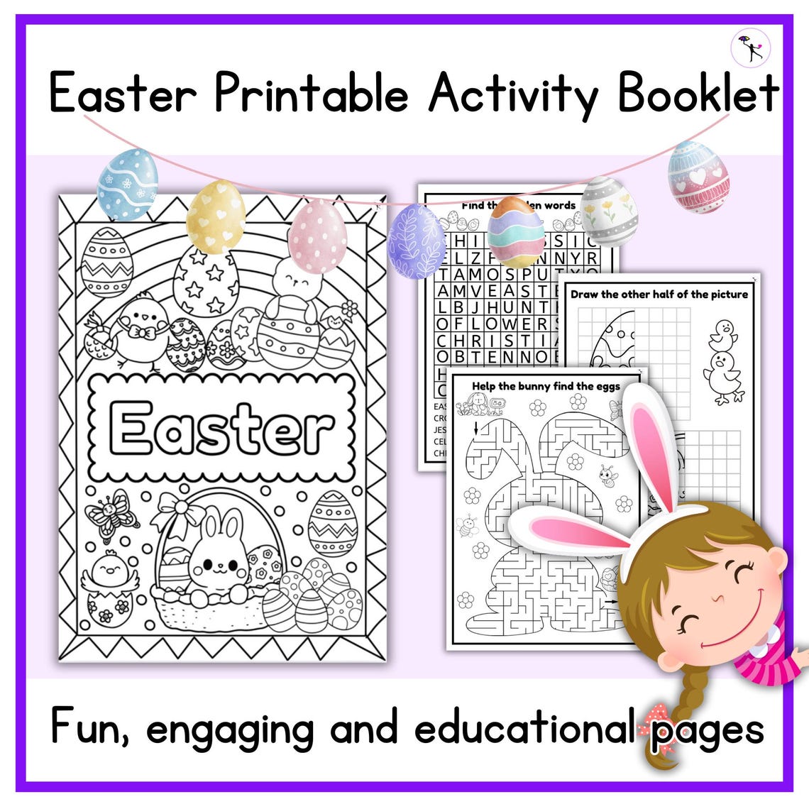 Easter Activity Booklet: Printable Puzzles, Mazes, Coloring Pages ...