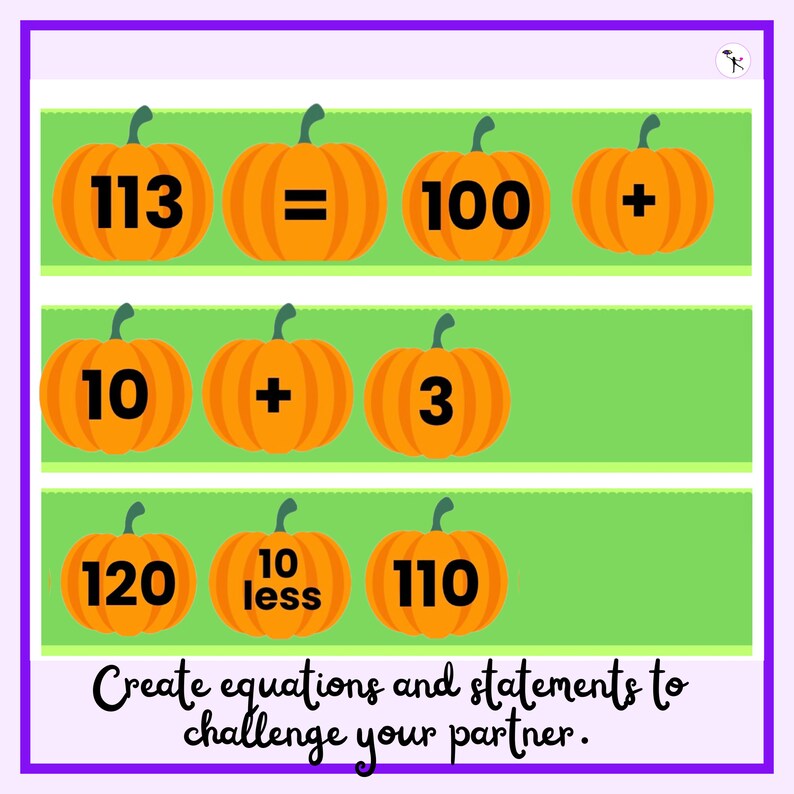 Math Centers: Fall Math Activity; Educational Activities; Pumpkin Math ...