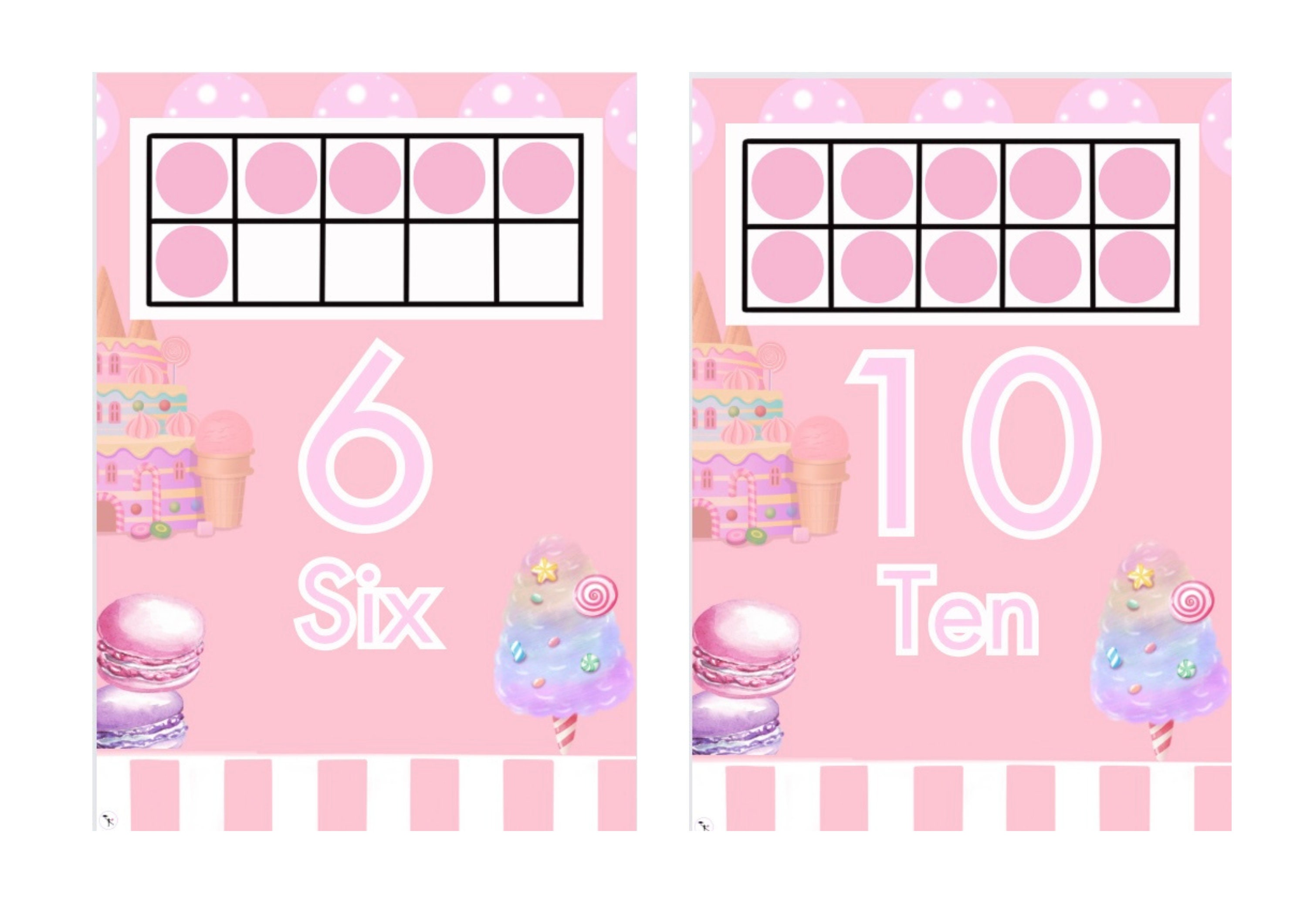 Tarjetas didácticas de números del 1 al 10: tarjetas con dígitos ...