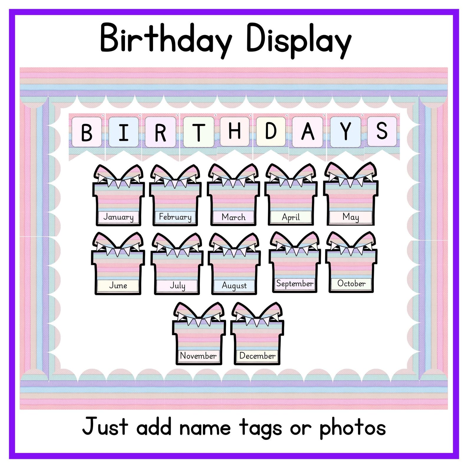 Rainbow Pastel Classroom Decor Bundle: Printable Canva Templates for ...