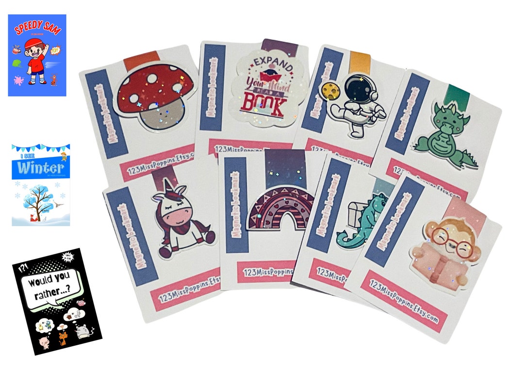 Cute Magnetic Bookmarks - Etsy