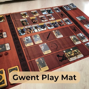 Tappetino da gioco / tabellone di Gwent per gli amanti del gioco di carte The Witcher!