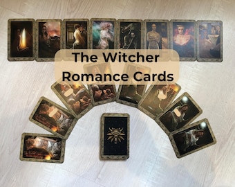 Romance Cards from Witcher 1 for the Huge Fans of the Game