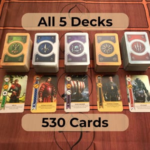 Gwent - All 5 Decks - 530 Karten Komplettset mit allen DLC Erweiterungskarten