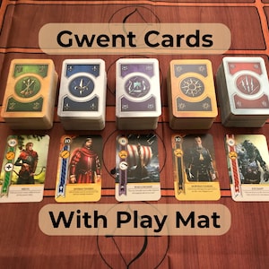 Gwent - All 5 Decks 530 Karten mit Playmat (Alle DLC Erweiterungskarten enthalten)