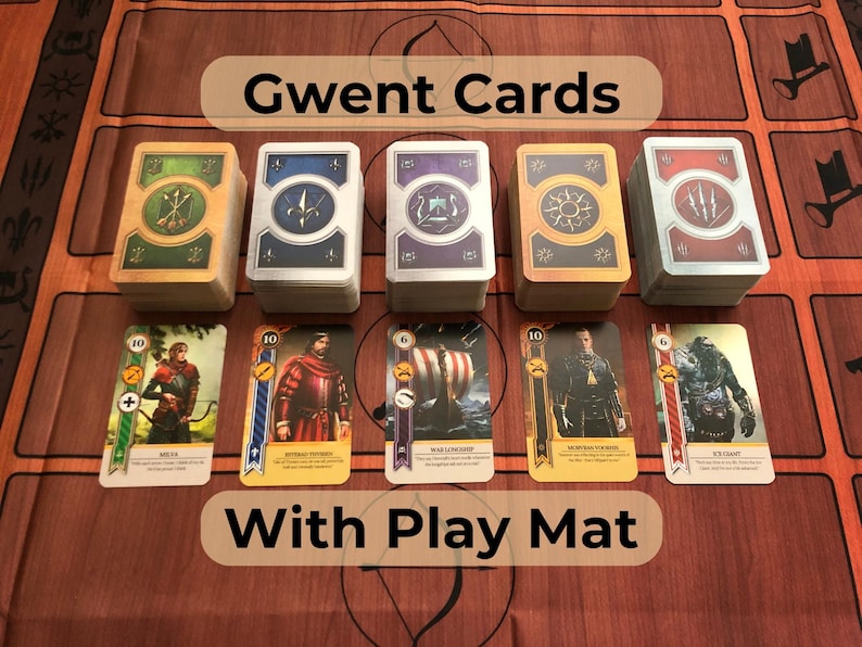 Gwent Rows Gwent 530 Cards, All 5 Decks With Playmat - for the Witcher Lovers - Etsy