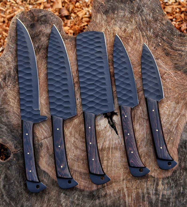 Handmade Chefs Knife Set of 5 BBQ Knife Kitchen Knife Gift Etsy