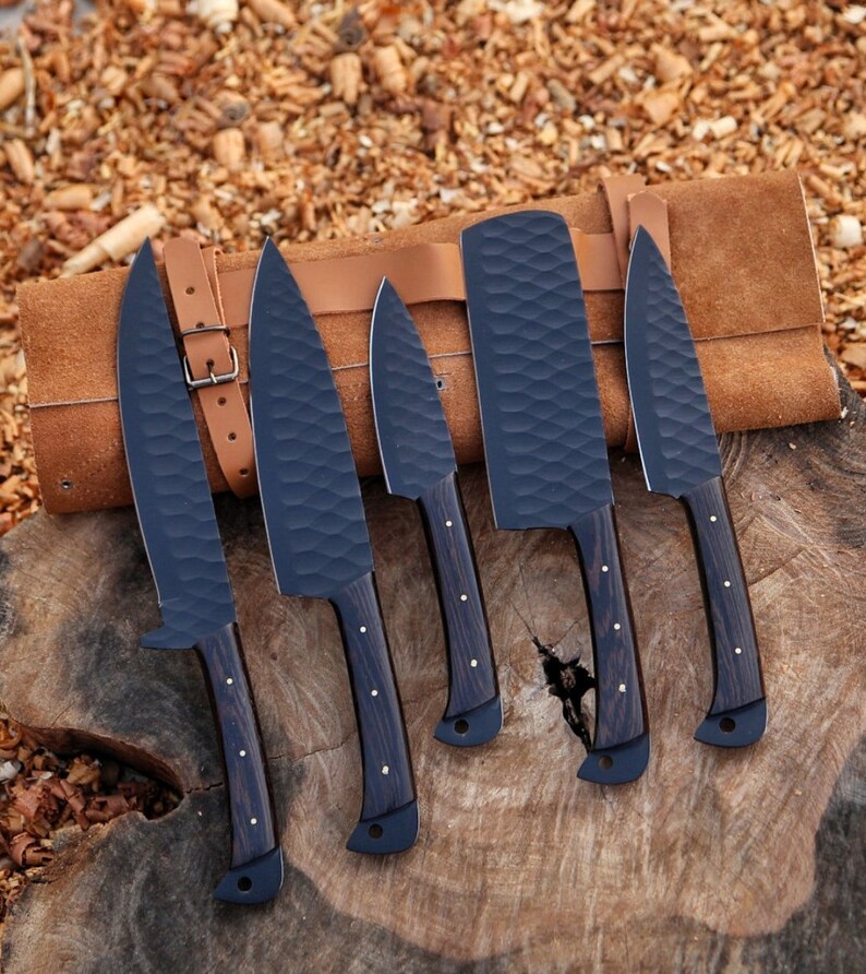 Handmade Chefs Knife Set of 5 BBQ Knife Kitchen Knife Gift Etsy