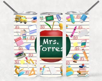Teacher Tumbler PNG, Teacher Tumbler Design Sublimation, Teacher Tumbler Wrap, Teacher PNG 20oz, Skinny Tumbler PNG Teacher Png Tumbler File