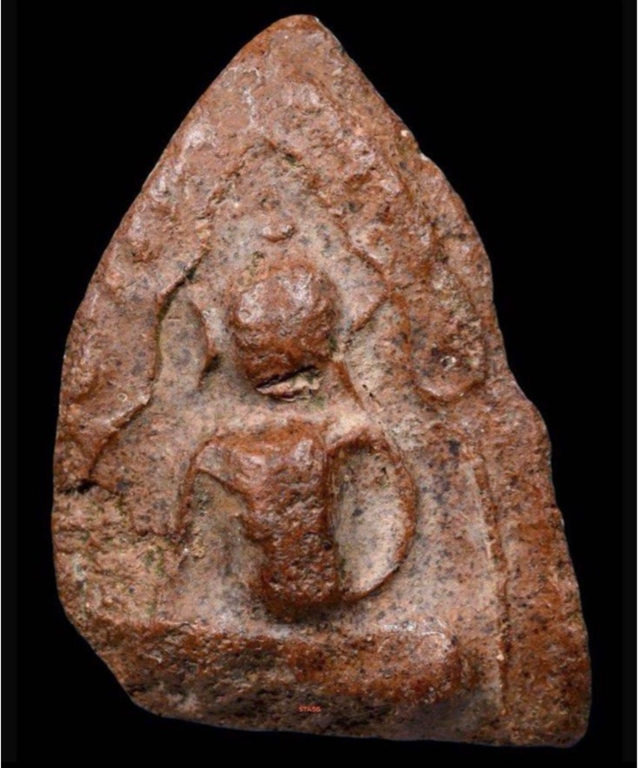 Thai amulet Samakon Card Phra Kroo KHun Paen Wat Bang Krang Pim Naa Klom Nak Klam Wat Bang Krang BE2100 CE1557 466Years Thailand