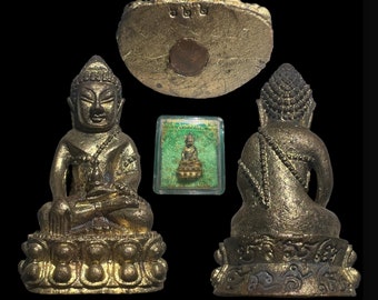 Thai Lanna Amulett Handgeschrieben Yant Phra Kring RuamSang BaRaMee Meister: LP Koon Paritsuttho von BahnRai Jahr C.E.1999 B.E.2542