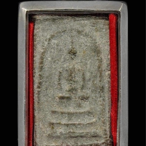 Thai Amulett Phra Somdej San Ti Samakon Card Master LP Tong Wat Rachyota Temple Wat Bueng Phraya Siren B.E 2451 C.E 1908 115 Jahre alt