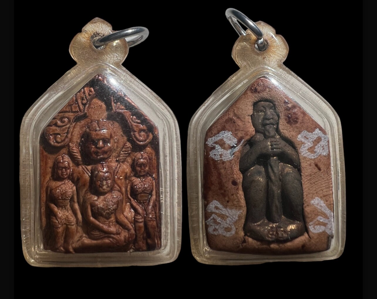 Amuleto tailandés Phra Khun Paen 3 Sao pitsawat lang kuman thong dood rok con yant escrito a mano Maestro: Lp Chuen Wat Ta-Ee en la provincia de Buri Ram