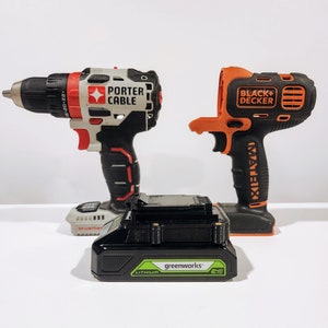 Indestructible Greenworks 24v Battery Adapter for Porter Cable / Black and Decker 20v Max Tools